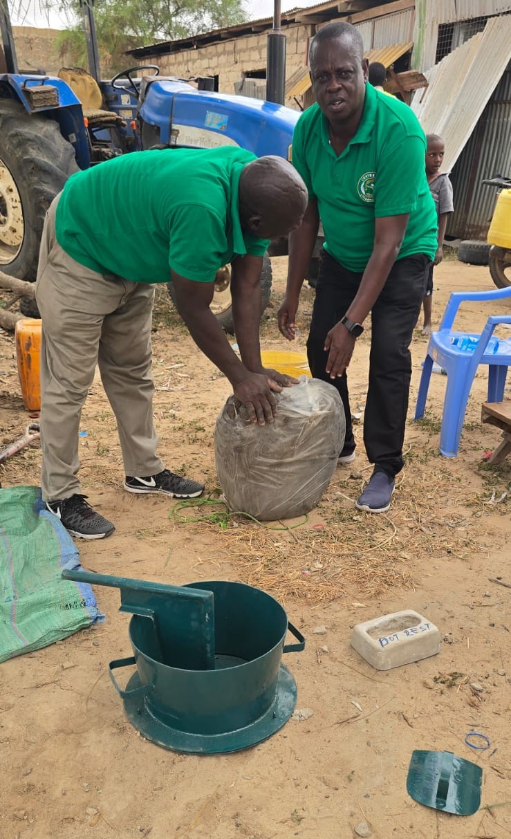 Women using clean cookstoves